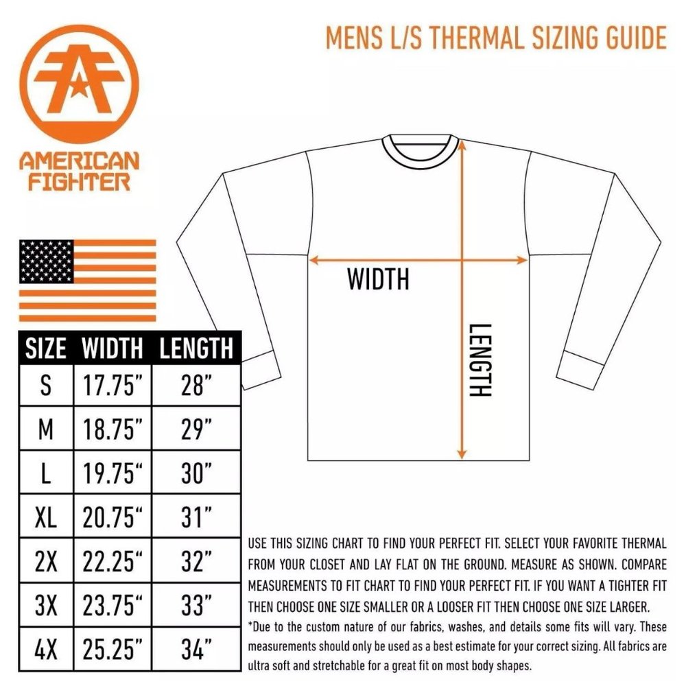 AMERICAN FIGHTER Men's T-Shirt L/S NOBLE TEE - Picture 3 of 9